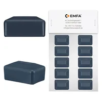 EMFA Zaunpfahlkappe rechteckig 40x80 mm Anthrazit 10 Stück Pfostenkappen Kunststoff Pfostenkappen Abdeckkappen Zaunkappen