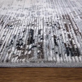 Mozato Novel Vintage-Teppich Royal Harmony, Braun, Grau, Weiß, Textil, Abstraktes, rechteckig, 160x230 cm, Teppiche & Böden, Teppiche, Vintage-Teppiche