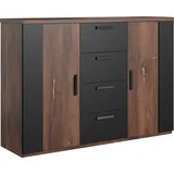 Home Affaire Sigma 132 x 94 x 40 cm Braun / Schwarz