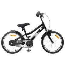 vidaXL Kinderfahrrad 18 Zoll schwarz