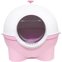 Hti-Living Katzentoilette geschlossen Rosa/Weiß
