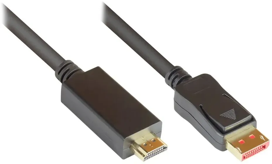 Alcasa DP14-HDMI5 Videokabel-Adapter 5 m DisplayPort HDMI Schwarz