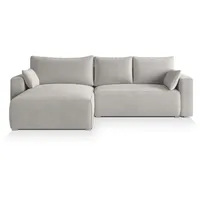Masseno Ecksofa, Creme, Holz, 3-Sitzer, L-Form,L-Form, 265x178 cm, Wohnzimmer, Sofas & Couches, Wohnlandschaften, Ecksofas