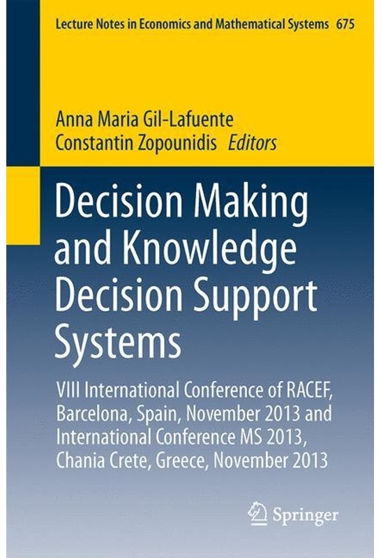 Decision Making And Knowledge Decision Support Systems  Kartoniert (TB)
