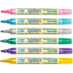 Glitzer Porzellan- & Dekostifte Farbpackung A (Set A) Farben