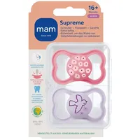Mam Baby MAM, Supreme Silik 16+ pink 2St (2