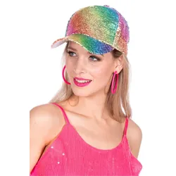 Glitzernde Baseballcap Einheitsgröße