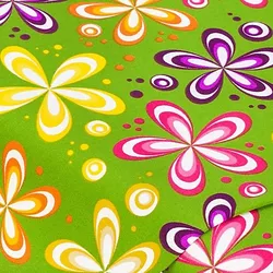 Jersey Flower-Power, grün-color