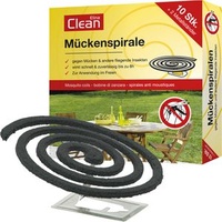 Elina-Clean Mückenspirale Mückenschutz, mit Halterung, 10 Stück