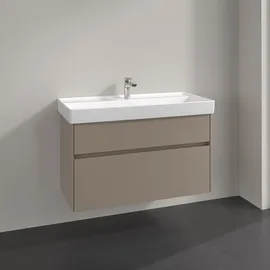 Villeroy & Boch Waschtischunterschrank 2 Auszüge 95,4 x 54,6 x 44,4 cm Schwarz
