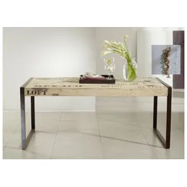Massivmoebel24 Mango 160 x 90 x 76 cm beige