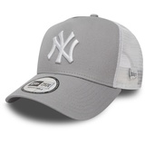 New Era Clean Trucker Cap NY Yankees Hellgrau Gray White, Size:ONE Size