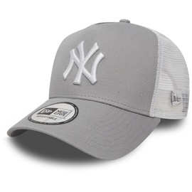 New Era Clean Trucker Cap NY Yankees Hellgrau Gray White, Size:ONE Size