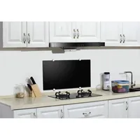 Trendline - Küchenrückwand Glas Schwarz 900x450x5 Mm Spritzschutz Fliesenspiegel