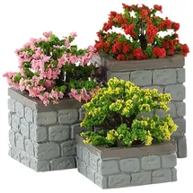 Lemax Flower Bed Boxes Set/3 Weihnachtsdorf mehrfarbig