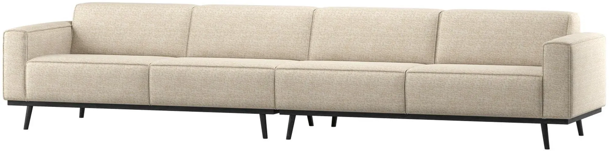 Sofa Statement 6-Sitzer, Melange-Stoff, modern und komfortabel, Beige, 372 cm breit