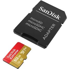 SanDisk Extreme microSDXC UHS-I U3 A2 + SD-Adapter 512 GB