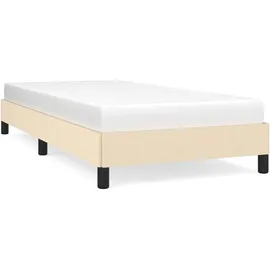 vidaXL Bettgestell 100 x 200 cm Creme