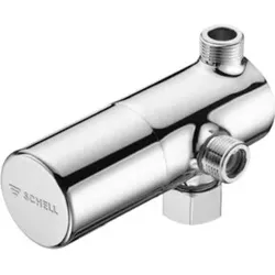 Schell Eckventil-Thermostat auf G 3/8 Abgang, verchromt