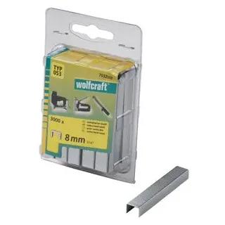WOLFCRAFT 7032000 Breitrückenklammern Typ 53 3000 St. Abmessungen (L x B x H) 8 x 11.2 x 8mm,