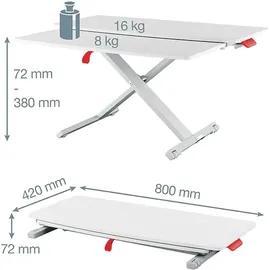 Leitz Ergo Cosy Schreibtischaufsatz Grau 1 St.