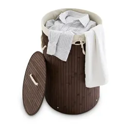 Relaxdays Wäschekorb braun, 1 St.