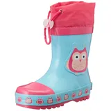 Playshoes Gummistiefel Eulen Türkis 21