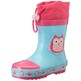 Playshoes Gummistiefel Eulen Türkis 21