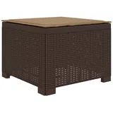 vidaXL 1-Sitzer Garten-Sofa mit Kissen Rattan-Look PP Braun