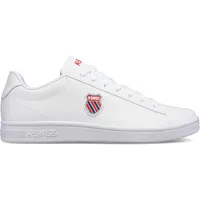 K-Swiss Herren Court Shield Sneaker, White/Corporate, 41.5 EU