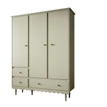 lookway Kleiderschrank BABUSHKA 3-türig Buche olivgrün