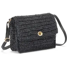 VIVANCE Umhängetasche Papierstroh Black