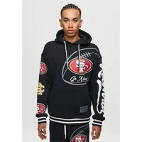 Recovered NFL Go Niner mit klassischem Print Black XL Schwarz
