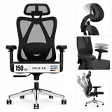 onbest Bürostuhl PREMIUM Kunststoff Schwarz