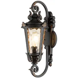 Baltimore 1-flammige mittelgroße Wandlaterne - verwitterte Bronze