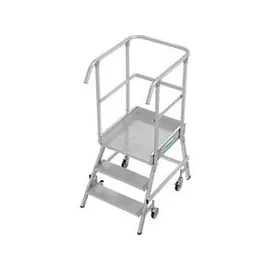 Krause Podestleiter fahrbar 3 Stufen