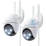 ieGeek 2K Überwachungskamera Aussen WLAN PTZ Outdoor IP Kamera Farbige