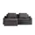 Soho Eckcouch Sake 2-Sitzer Grau