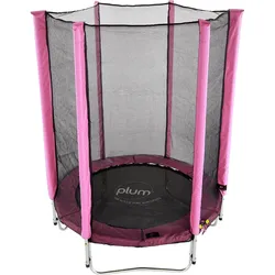 Plum Trampolin mit Sicherheitsnetz Junior Rosa One Size