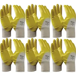 Schutzhandschuh Gebol Yellow Nitril Handschuh Größe 8 (M) | 6 Paar