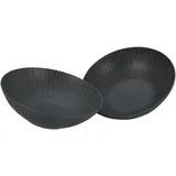 CreaTable Vesuvio Schwarz 2-tlg.