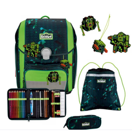 Scout Genius DIN Cubes Schultaschen-Set 4-tlg. (76400802200)