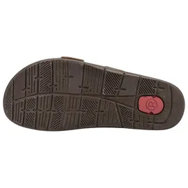 ROHDE Damen Pantolette mit zwei Schnallen aus Velourleder Rodigo-D 5893, Größe:39 EU, Farbe:Beige - 39