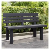 VidaXL Gartenbank Anthrazit 110x52x71 cm Polypropylen