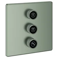 Grohe 3-fach Unterputzventil Grohtherm SmartControl 29127, Fertigmontageset für Rapido SmartBox, Wandrosette eckig