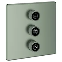 Grohe 3-fach Unterputzventil Grohtherm SmartControl 29127, Fertigmontageset für Rapido SmartBox, Wandrosette eckig