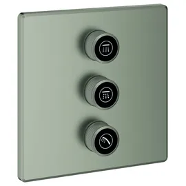 Grohe 3-fach Unterputzventil Grohtherm SmartControl 29127, Fertigmontageset für Rapido SmartBox, Wandrosette eckig