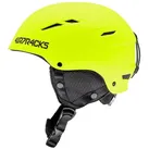 Airtracks Snowboardhelm Ski - Snowboard Helm STAR T-200 (für Herren und Damen mit Ventilationssystem & stufenloser Anpassung), - Farbe Matt » S- 48-51cm. M - 52-55cm, L- 56-60cm « gelb S(48cm-51cm)