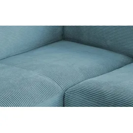 jette home Ecksofa Cord Sila ¦ türkis/petrol ¦ Maße (cm): B: 325 H: 85 T: 224.0