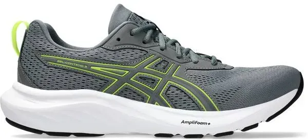 ASICS Herren Laufschuhe GEL-CONTEND 9, STEEL GREY/SAFETY YELLOW, 40 1⁄2